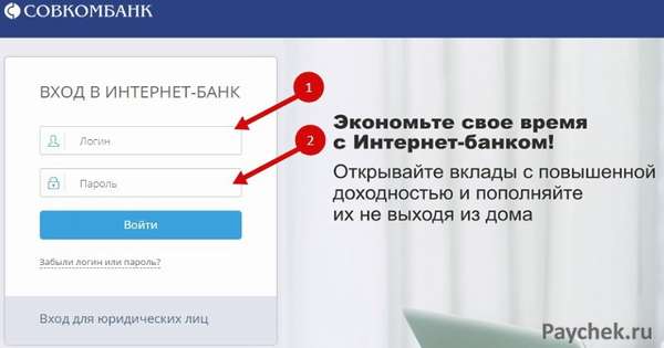 Вход в личный кабинет Свокомбанка