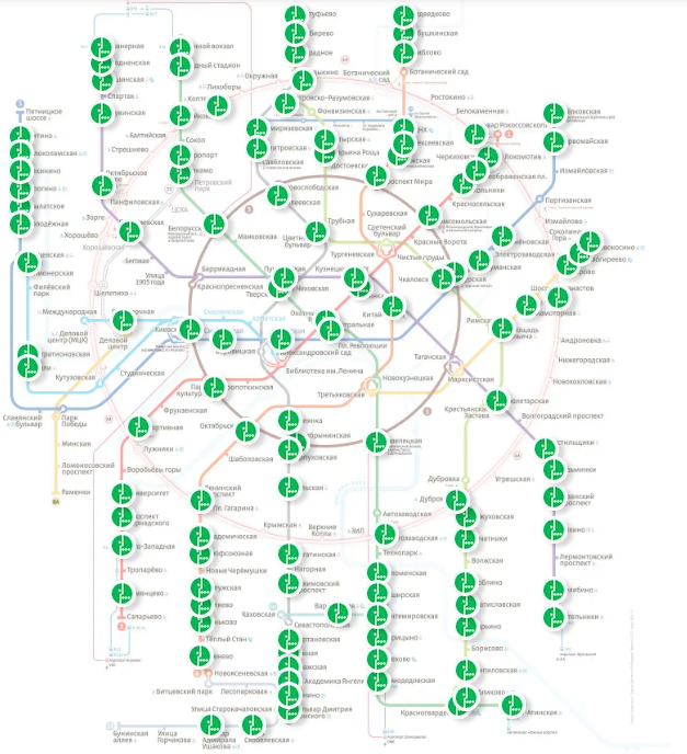 Офисы Мегафона в Москве по станциям метро адреса на карте