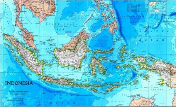 Карта Индонезии
