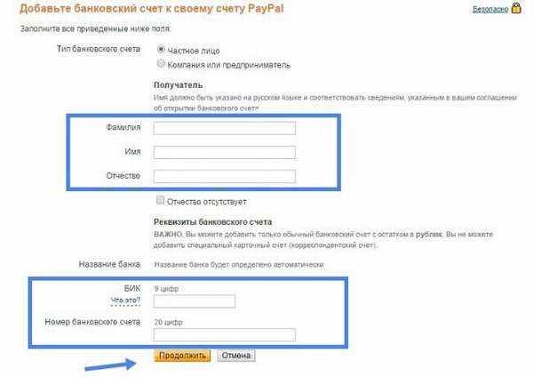 Вывести средства с PayPal