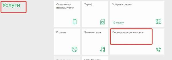 Как подключить переадресацию вызова через личный кабинет мегафона