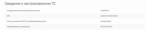 Проверка полиса ОСАГО по базе РСА - 8