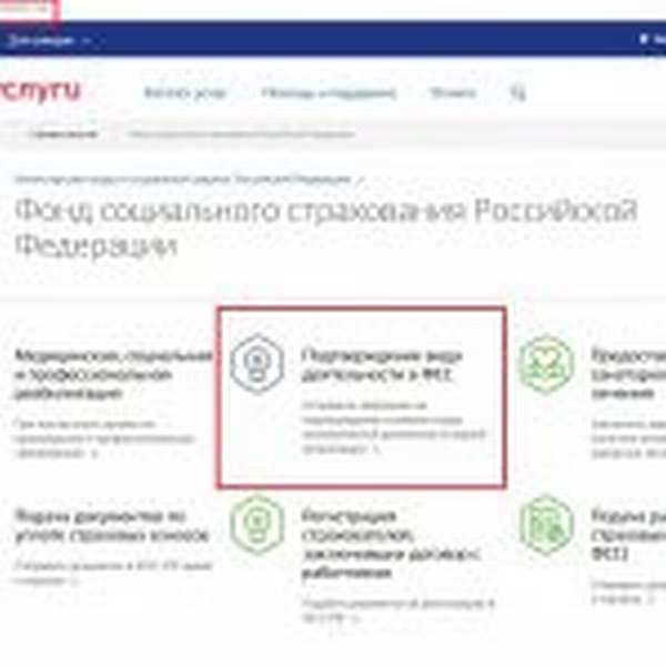 Страница портала Госуслуг с выделенными элементами (электронный адрес, название услуги)